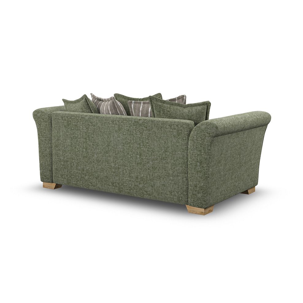 Milldale 3 Seater Pillow Back Sofa in Milo Olive Fabric with Earth Scatters 3