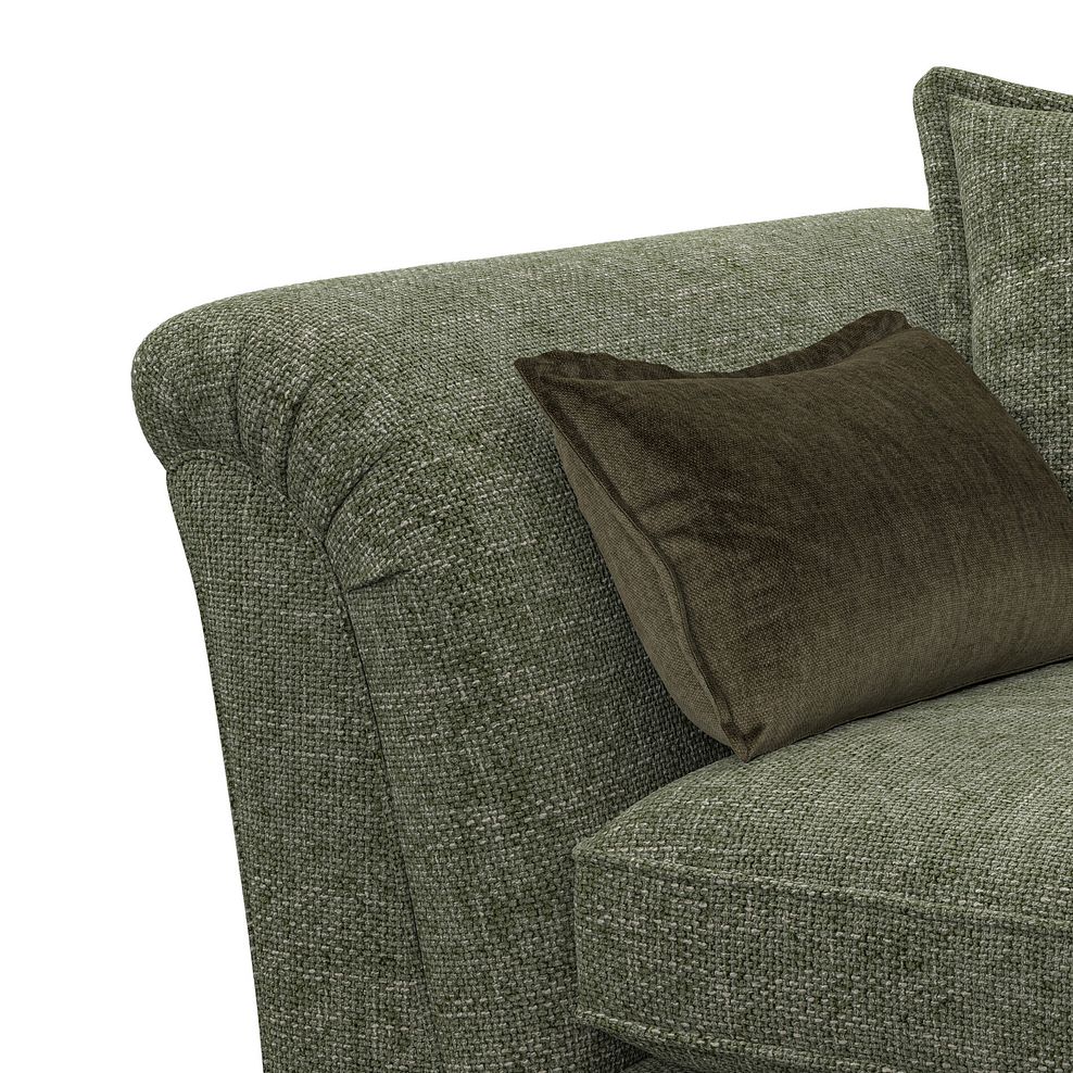 Milldale 3 Seater Pillow Back Sofa in Milo Olive Fabric with Earth Scatters 8