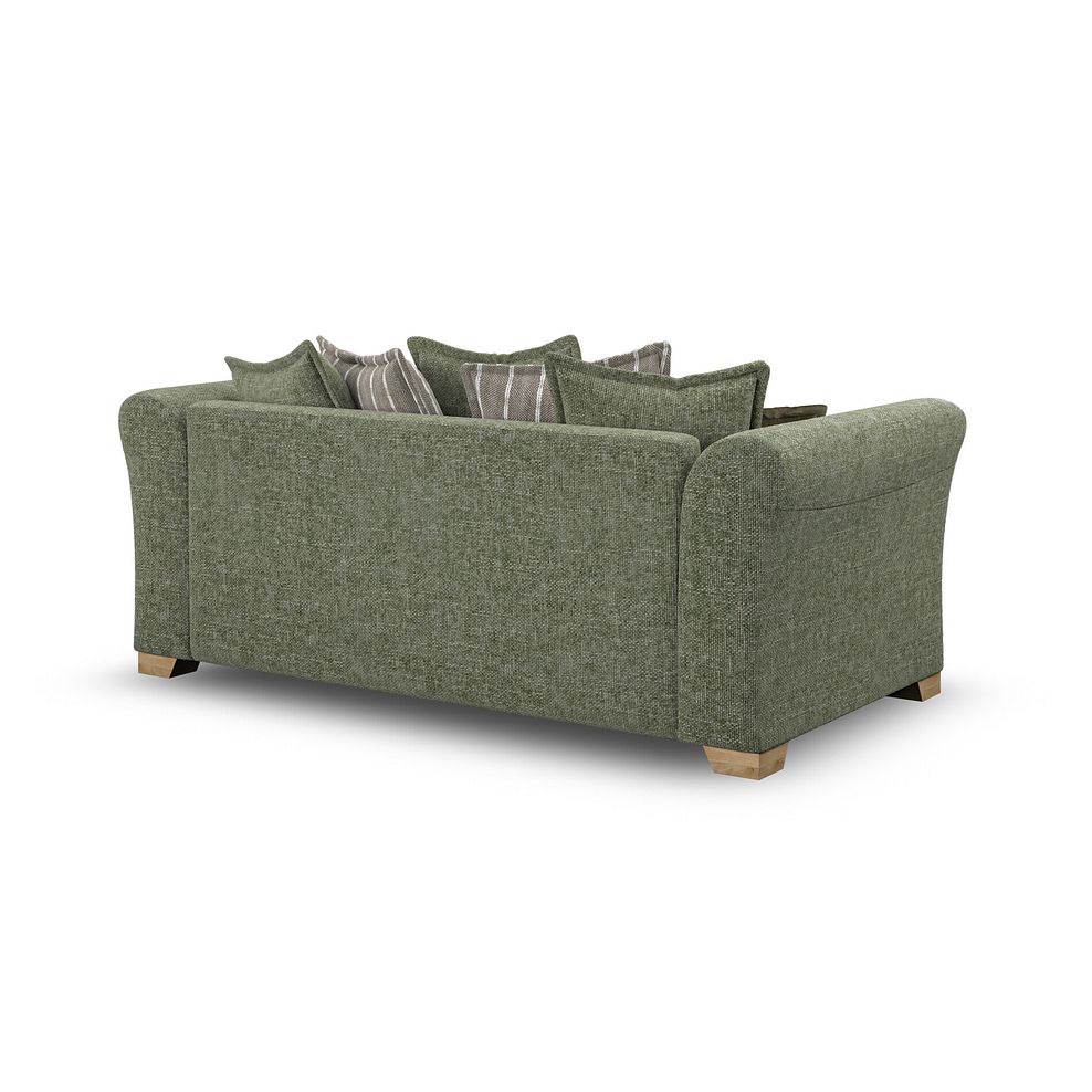 Milldale 3 Seater Pillow Back Sofa in Milo Olive Fabric with Earth Scatters 5