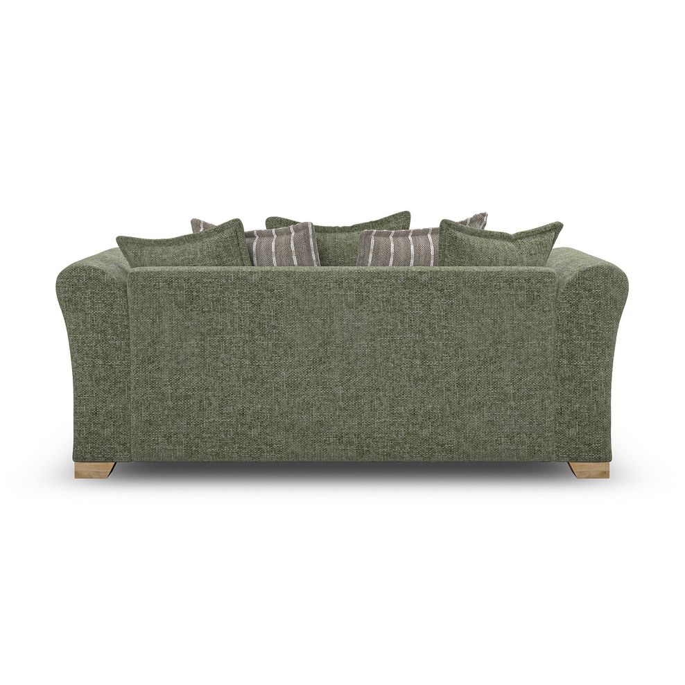 Milldale 3 Seater Pillow Back Sofa in Milo Olive Fabric with Earth Scatters 6