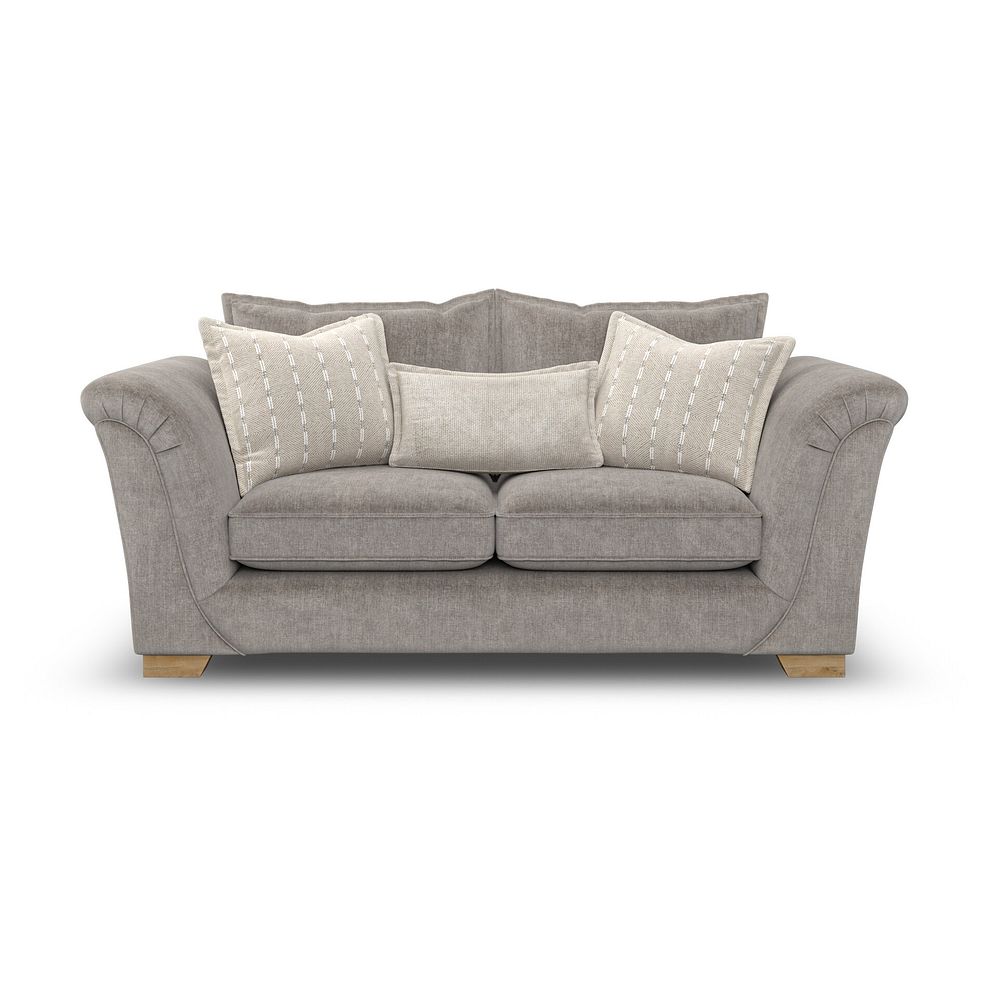 Milldale 3 Seater Sofa in Garda Acier Fabric with Linen Scatters 2