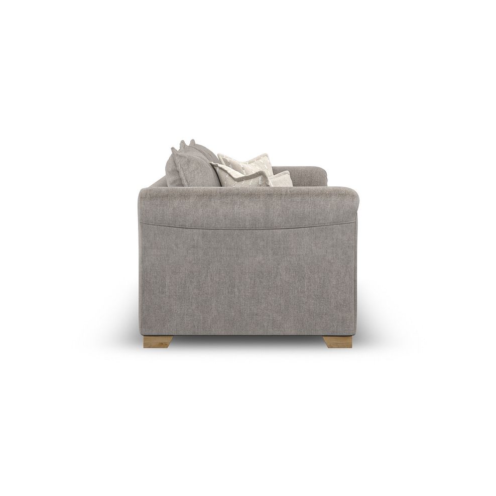 Milldale 3 Seater Sofa in Garda Acier Fabric with Linen Scatters 7