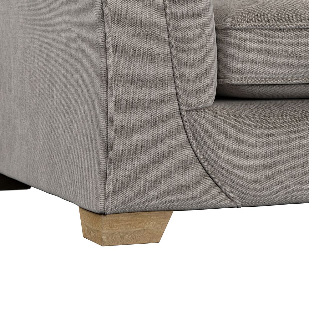 Milldale 3 Seater Sofa in Garda Acier Fabric with Linen Scatters 11
