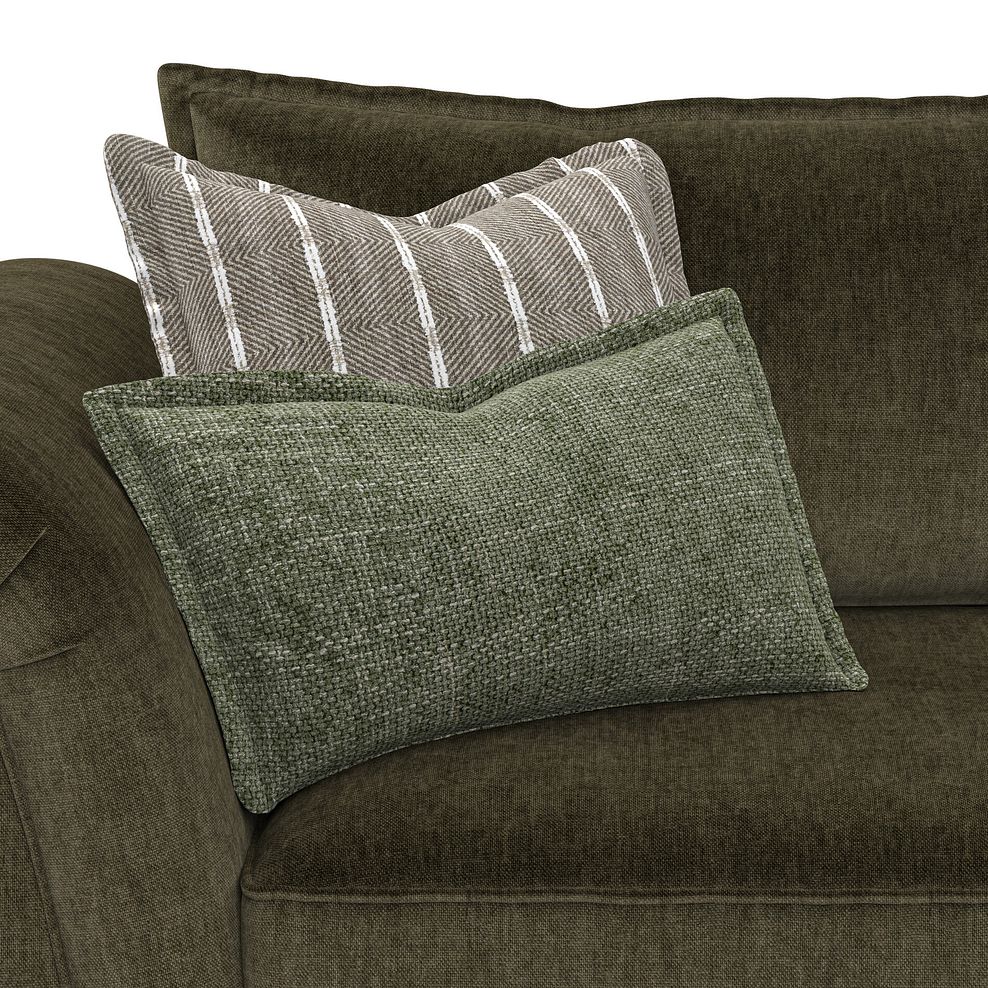 Milldale 3 Seater Sofa in Garda Seaweed Fabric with Earth Scatters 8