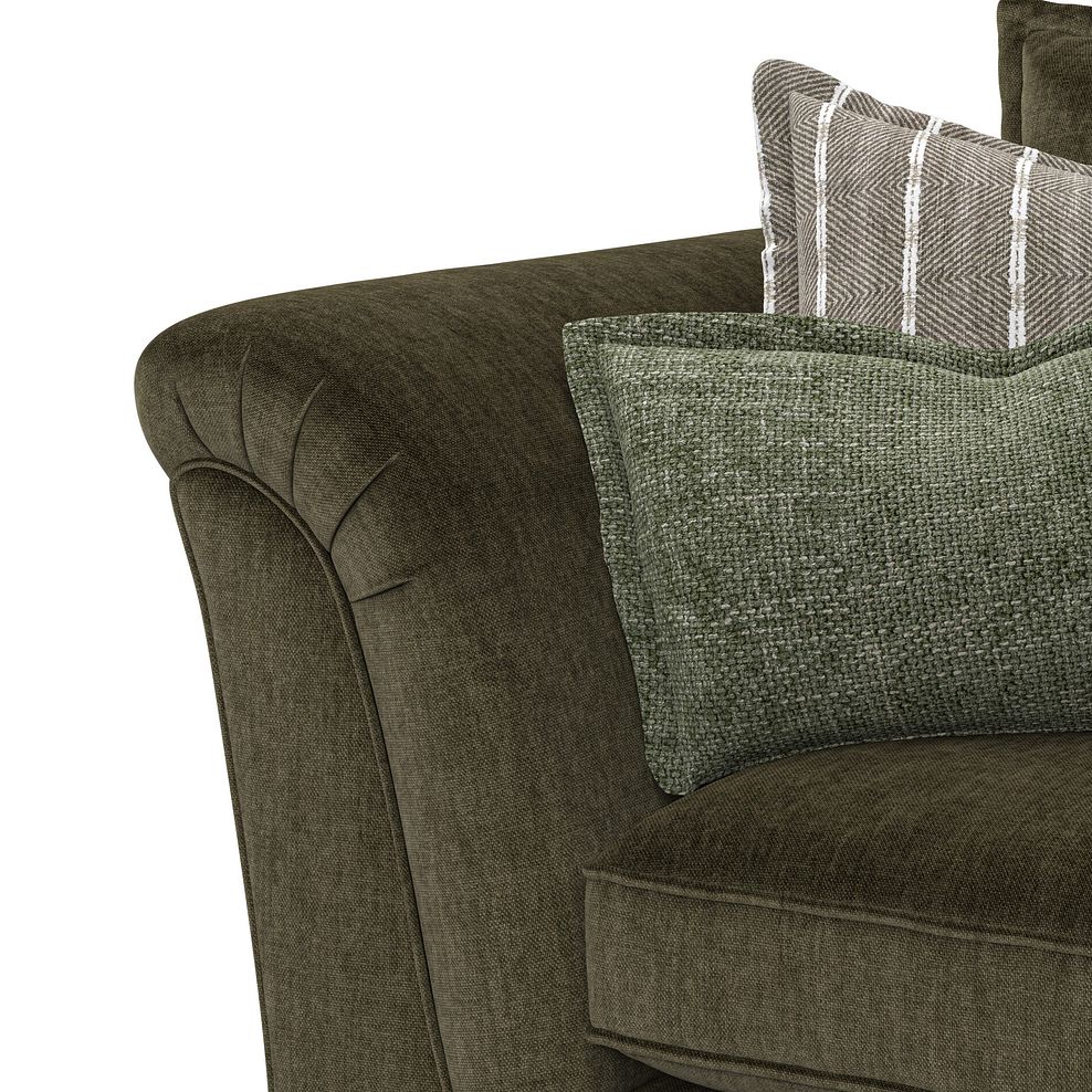Milldale 3 Seater Sofa in Garda Seaweed Fabric with Earth Scatters 9