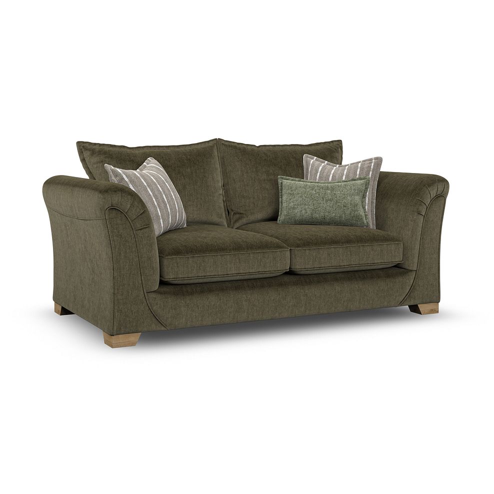 Milldale 3 Seater Sofa in Garda Seaweed Fabric with Earth Scatters 3