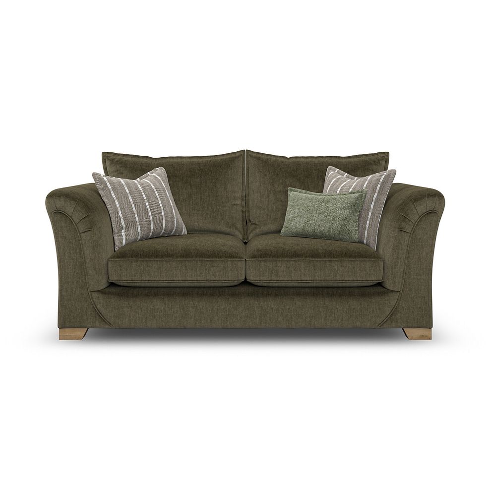 Milldale 3 Seater Sofa in Garda Seaweed Fabric with Earth Scatters 4