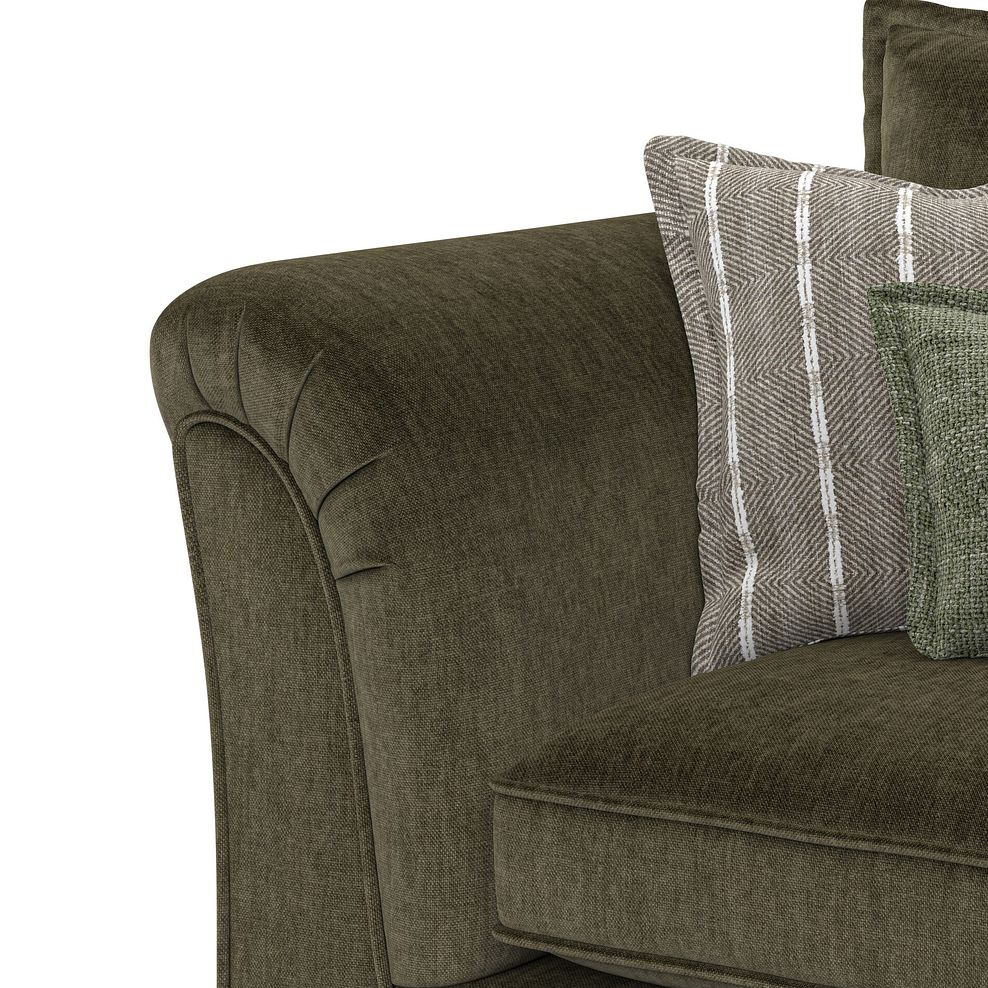 Milldale 3 Seater Sofa in Garda Seaweed Fabric with Earth Scatters 9