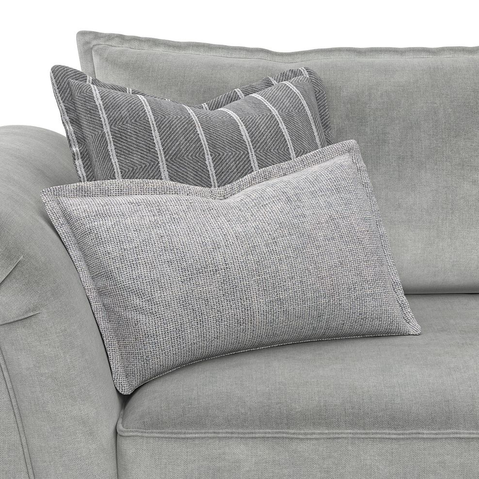 Milldale 3 Seater Sofa in Garda Showers Fabric with Grey Scatters 9
