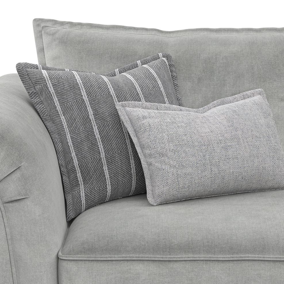 Milldale 3 Seater Sofa in Garda Showers Fabric with Grey Scatters 8