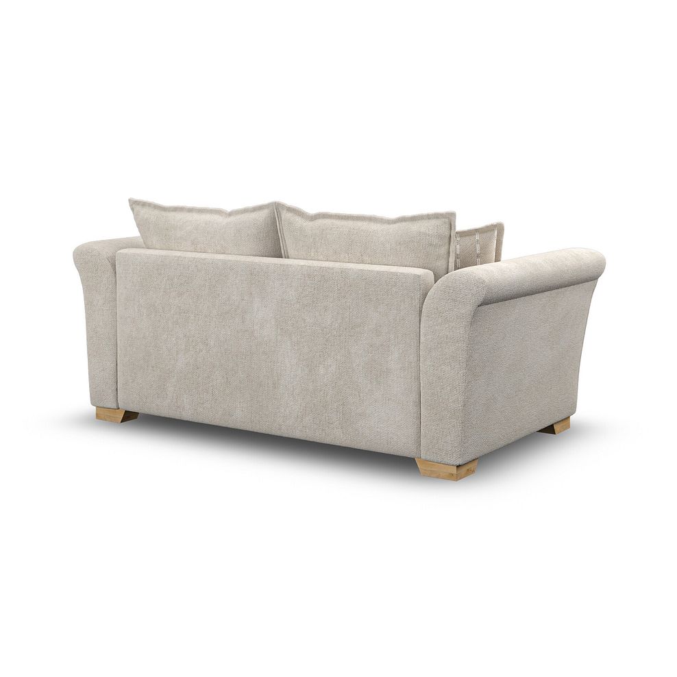 Milldale 3 Seater Sofa in Milo Cream Fabric with Linen Scatters 3