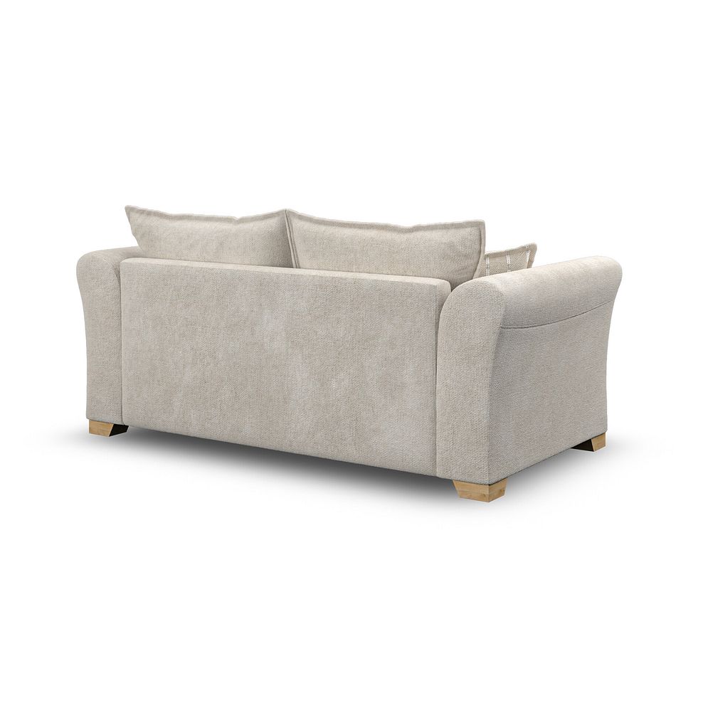 Milldale 3 Seater Sofa in Milo Cream Fabric with Linen Scatters 5