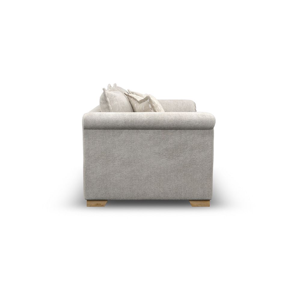 Milldale 3 Seater Sofa in  Milo Ivory Fabric with Linen Scatters 5