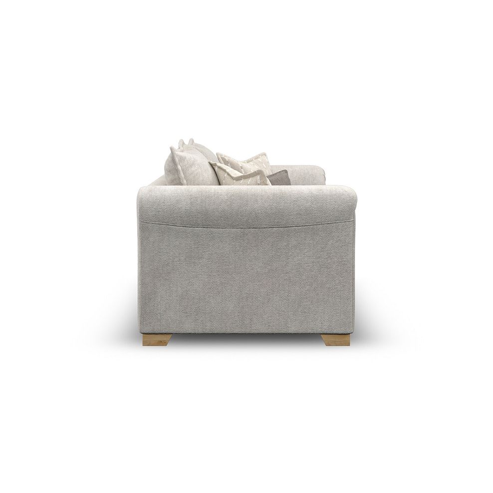 Milldale 3 Seater Sofa in  Milo Ivory Fabric with Linen Scatters 7