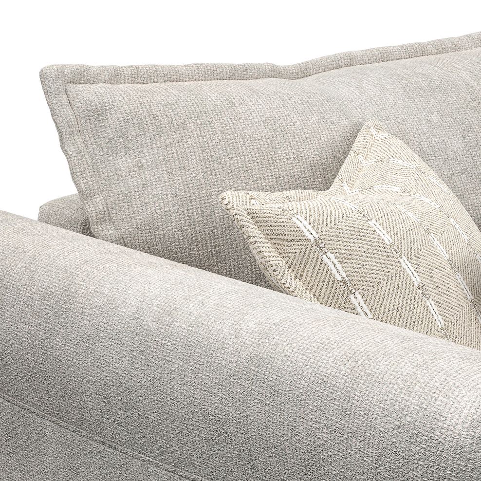 Milldale 3 Seater Sofa in  Milo Ivory Fabric with Linen Scatters 12