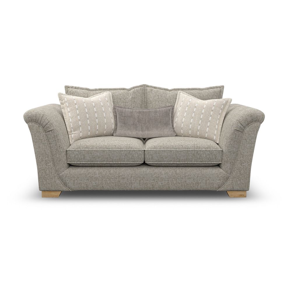 Milldale 3 Seater Sofa in Milo Mink Fabric with Linen Scatters 2