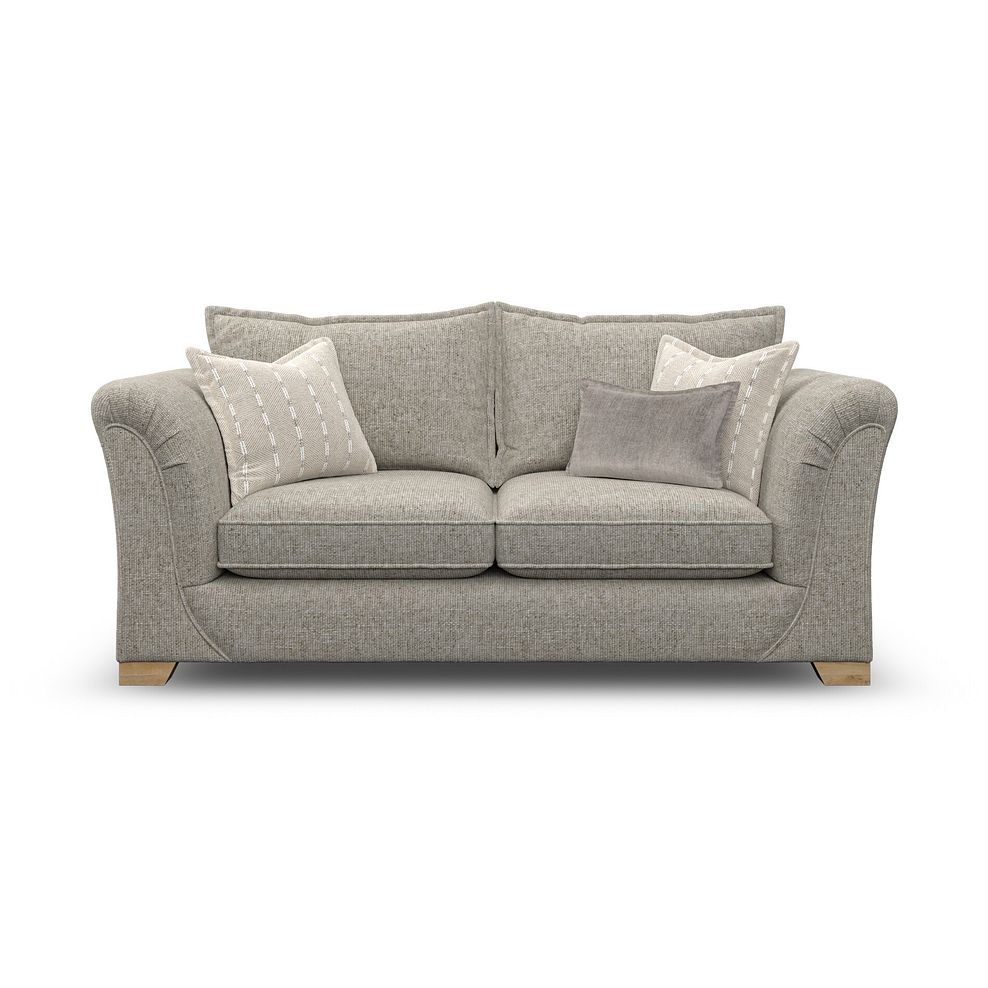 Milldale 3 Seater Sofa in Milo Mink Fabric with Linen Scatters 4