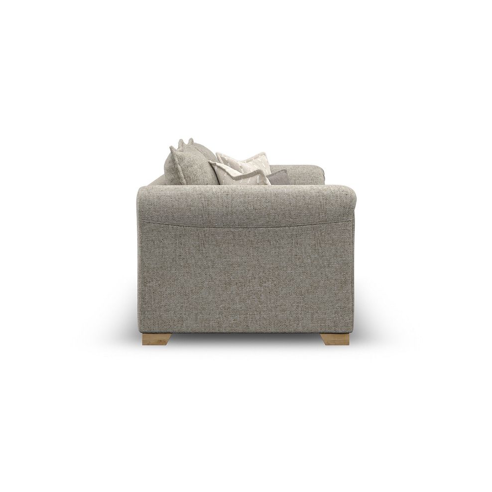 Milldale 3 Seater Sofa in Milo Mink Fabric with Linen Scatters 7