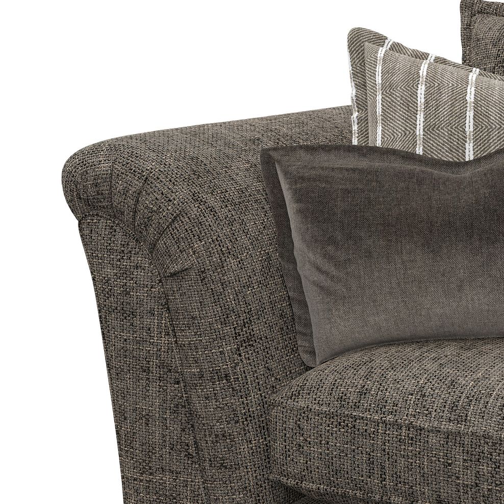 Milldale 3 Seater Sofa in  Milo Mocha Fabric with Earth Scatters 9