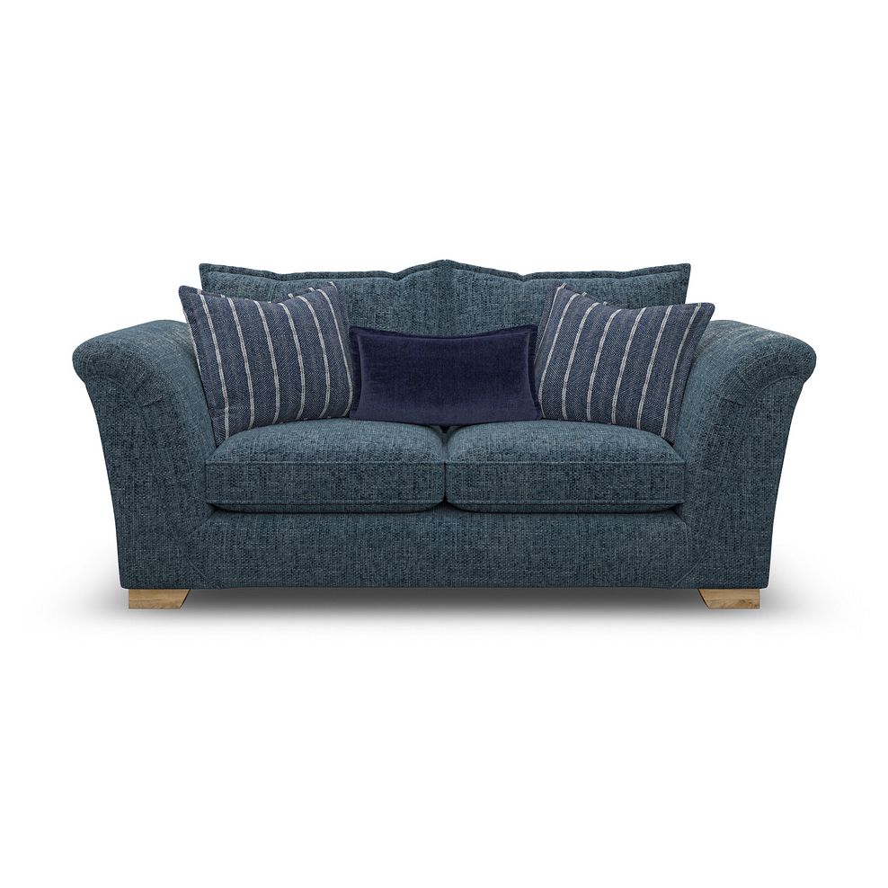 Milldale 3 Seater Sofa in  Milo Navy Fabric with Navy Scatters 2