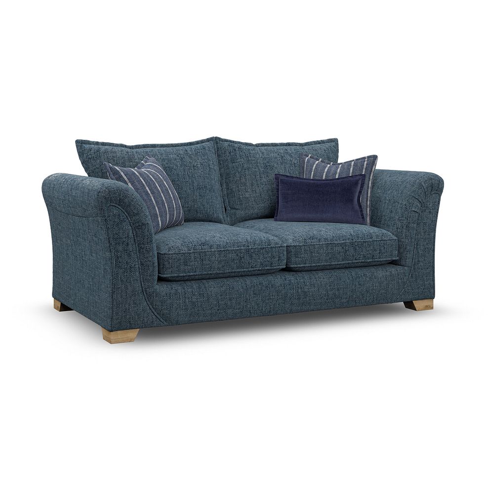 Milldale 3 Seater Sofa in  Milo Navy Fabric with Navy Scatters 3