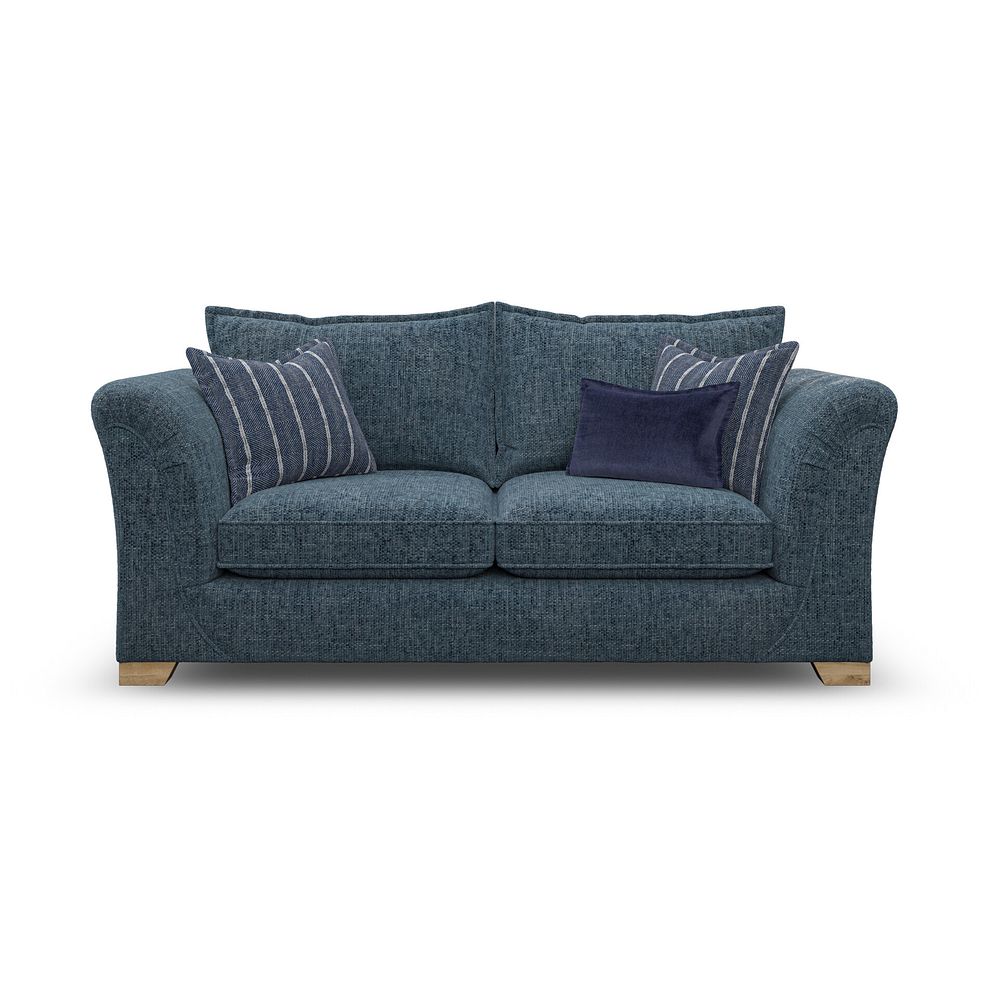 Milldale 3 Seater Sofa in  Milo Navy Fabric with Navy Scatters 4