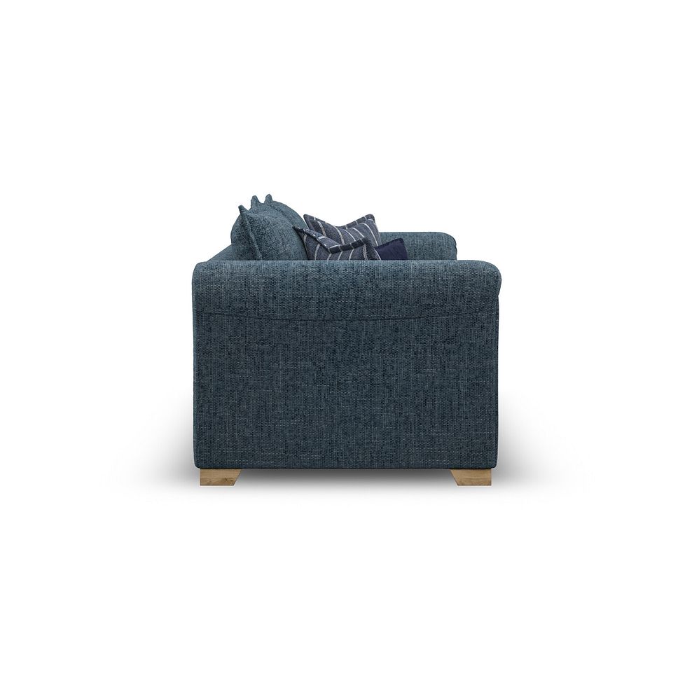 Milldale 3 Seater Sofa in  Milo Navy Fabric with Navy Scatters 7