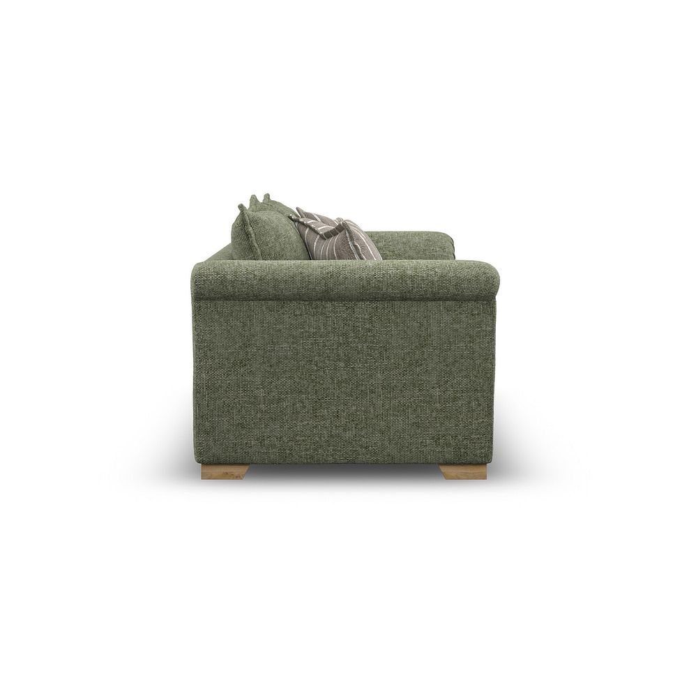 Milldale 3 Seater Sofa in Milo Olive Fabric with Earth Scatters 5