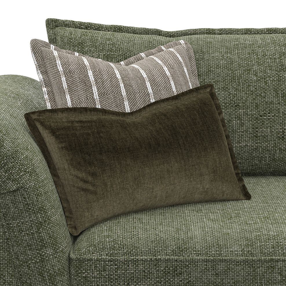 Milldale 3 Seater Sofa in Milo Olive Fabric with Earth Scatters 8