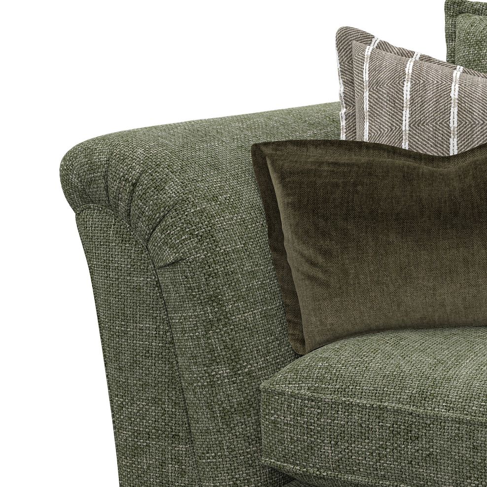 Milldale 3 Seater Sofa in Milo Olive Fabric with Earth Scatters 9