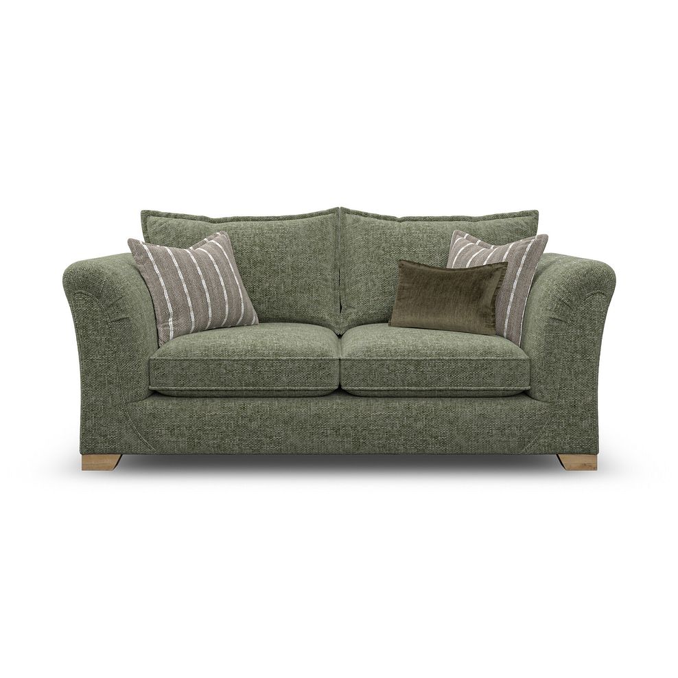 Milldale 3 Seater Sofa in Milo Olive Fabric with Earth Scatters 4