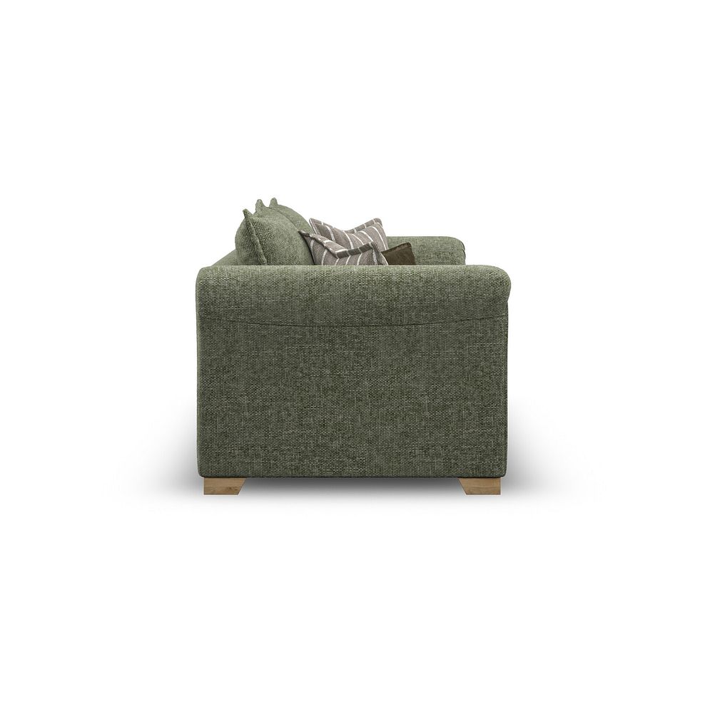 Milldale 3 Seater Sofa in Milo Olive Fabric with Earth Scatters 7