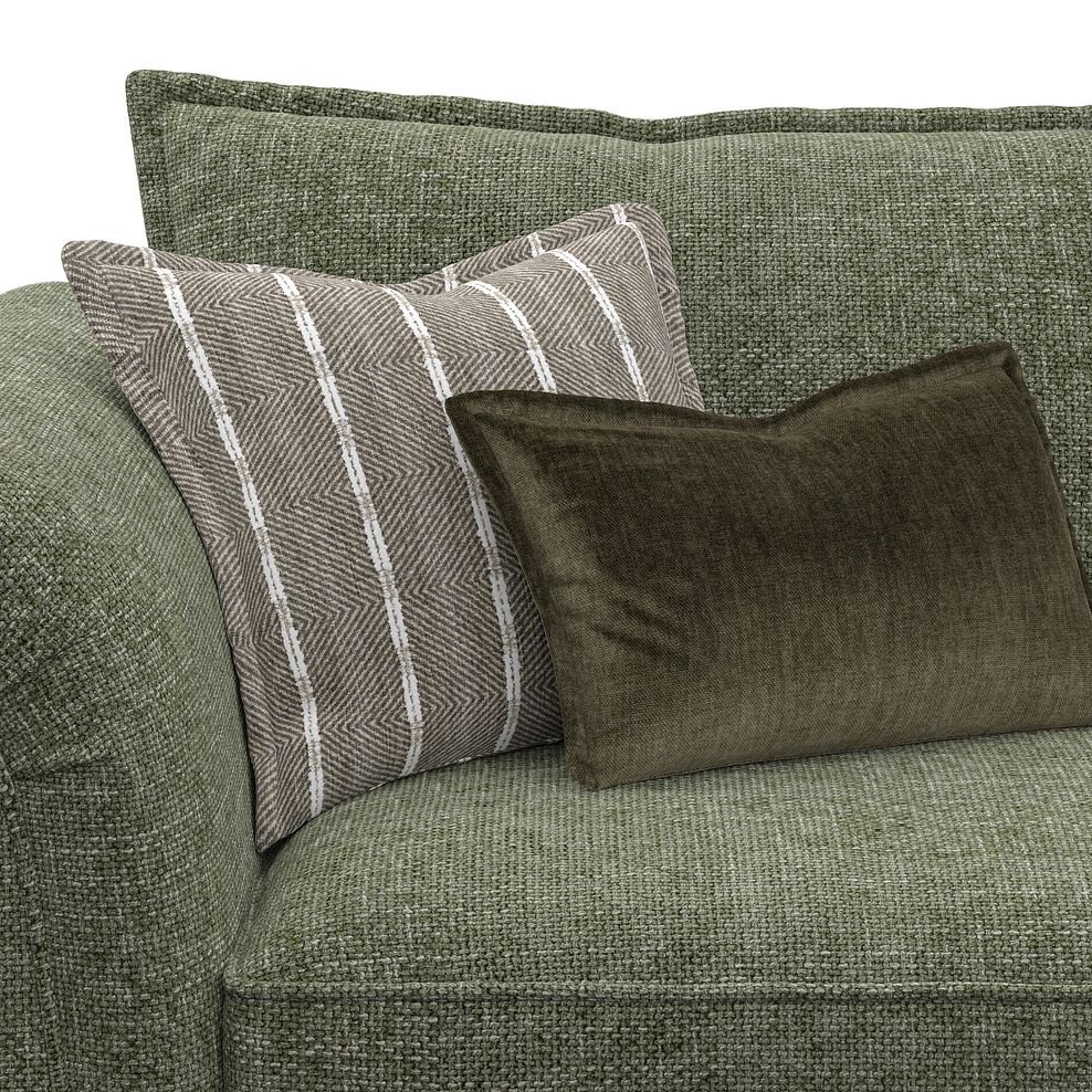 Milldale 3 Seater Sofa in Milo Olive Fabric with Earth Scatters 8