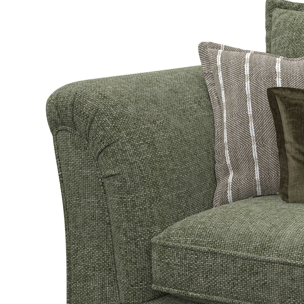 Milldale 3 Seater Sofa in Milo Olive Fabric with Earth Scatters 9