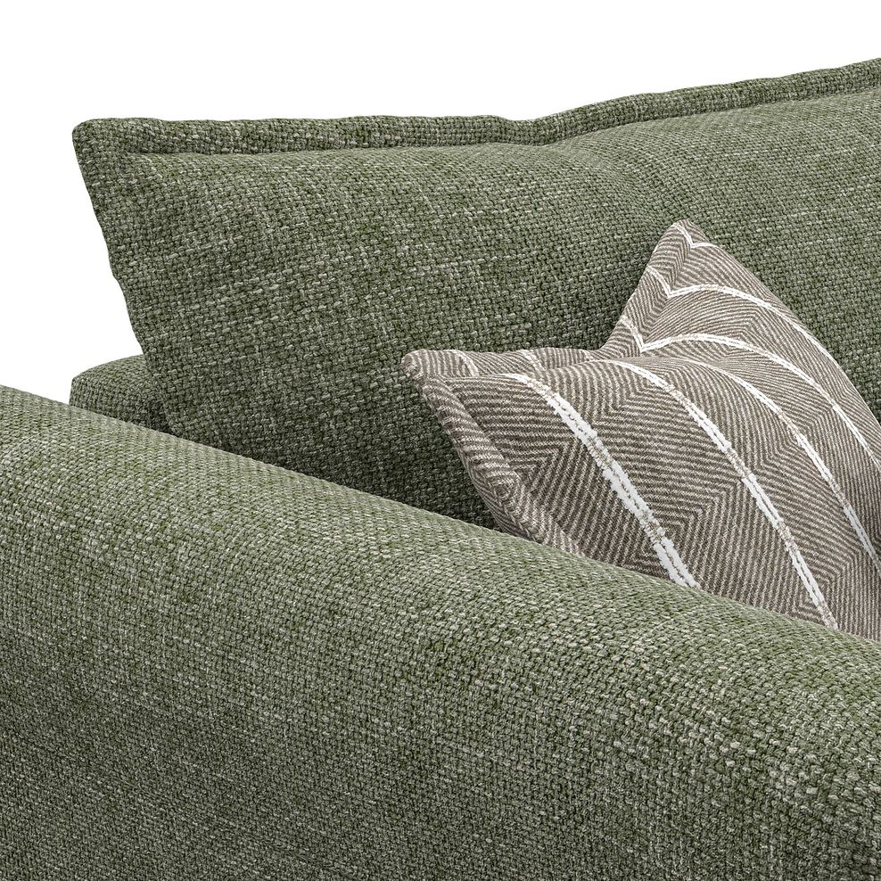 Milldale 3 Seater Sofa in Milo Olive Fabric with Earth Scatters 12