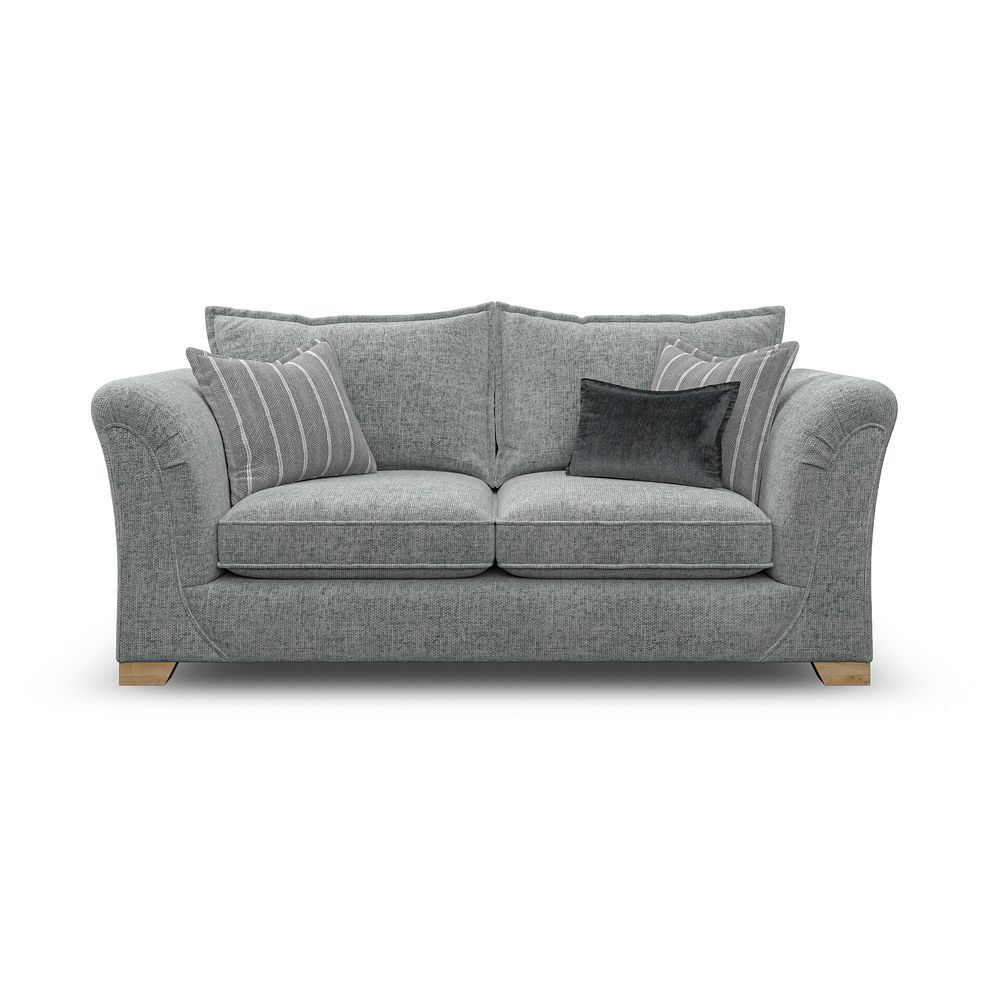 Milldale 3 Seater Sofa in Milo Pewter Fabric with Grey Scatters 4