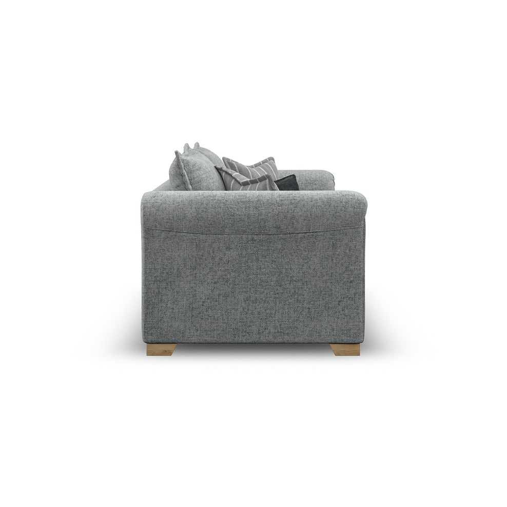 Milldale 3 Seater Sofa in Milo Pewter Fabric with Grey Scatters 7