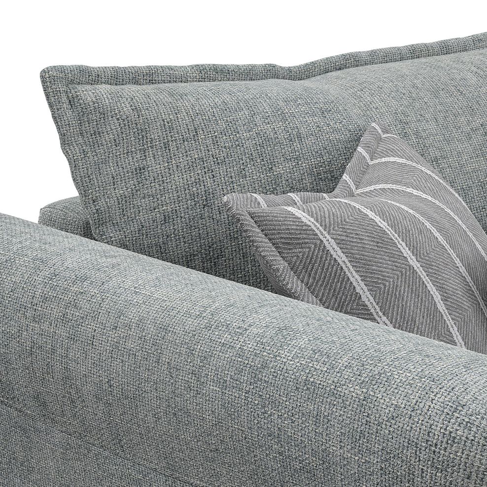 Milldale 3 Seater Sofa in Milo Pewter Fabric with Grey Scatters 12