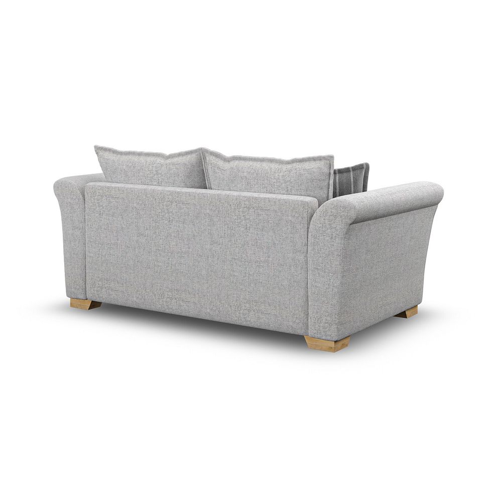 Milldale 3 Seater Sofa in Milo Silver Fabric with Grey Scatters 3