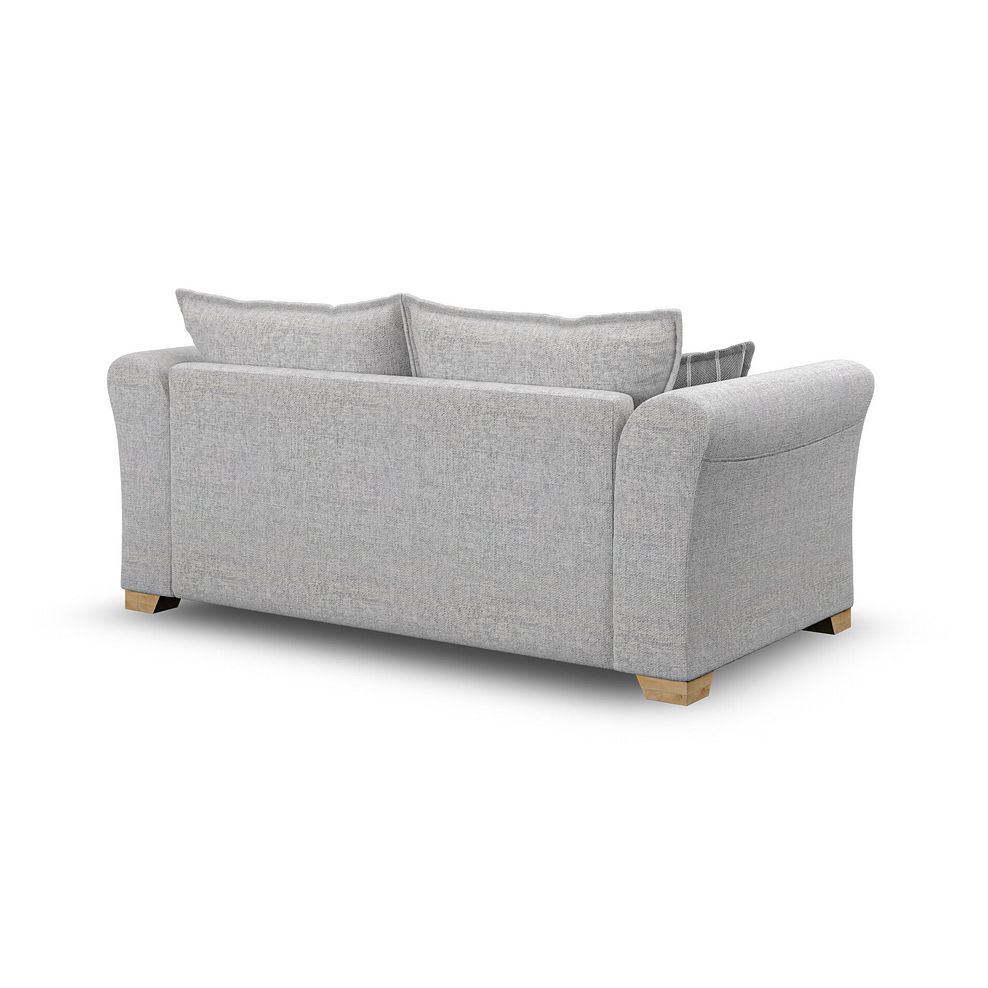 Milldale 3 Seater Sofa in Milo Silver Fabric with Grey Scatters 5