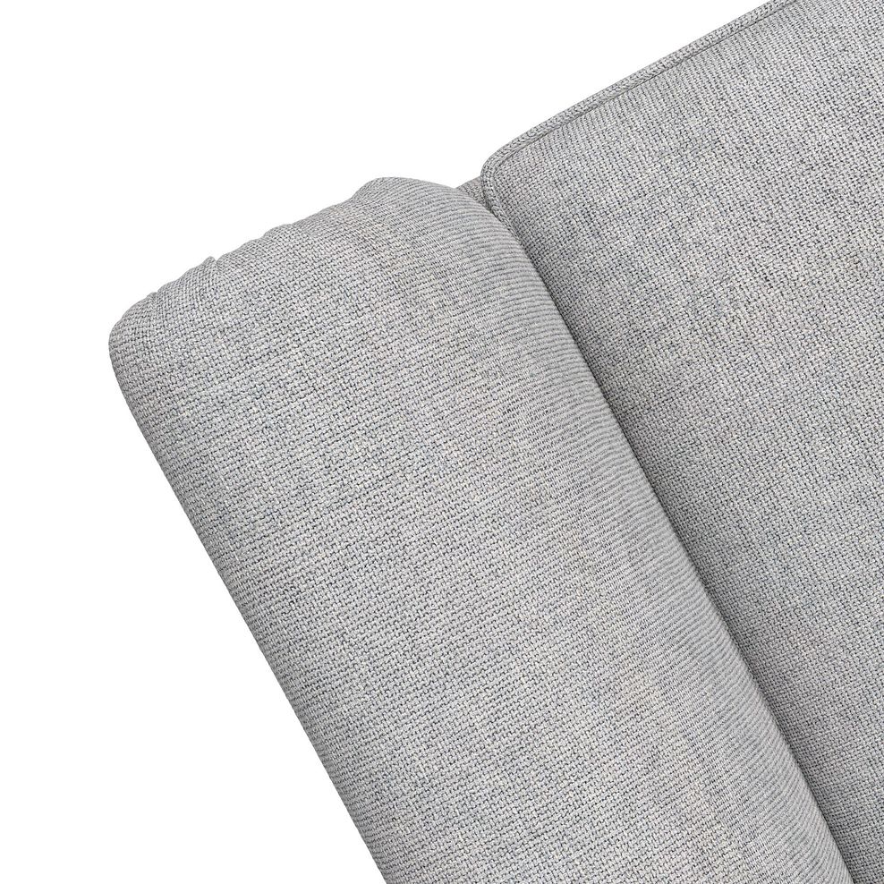 Milldale 3 Seater Sofa in Milo Silver Fabric with Grey Scatters 10