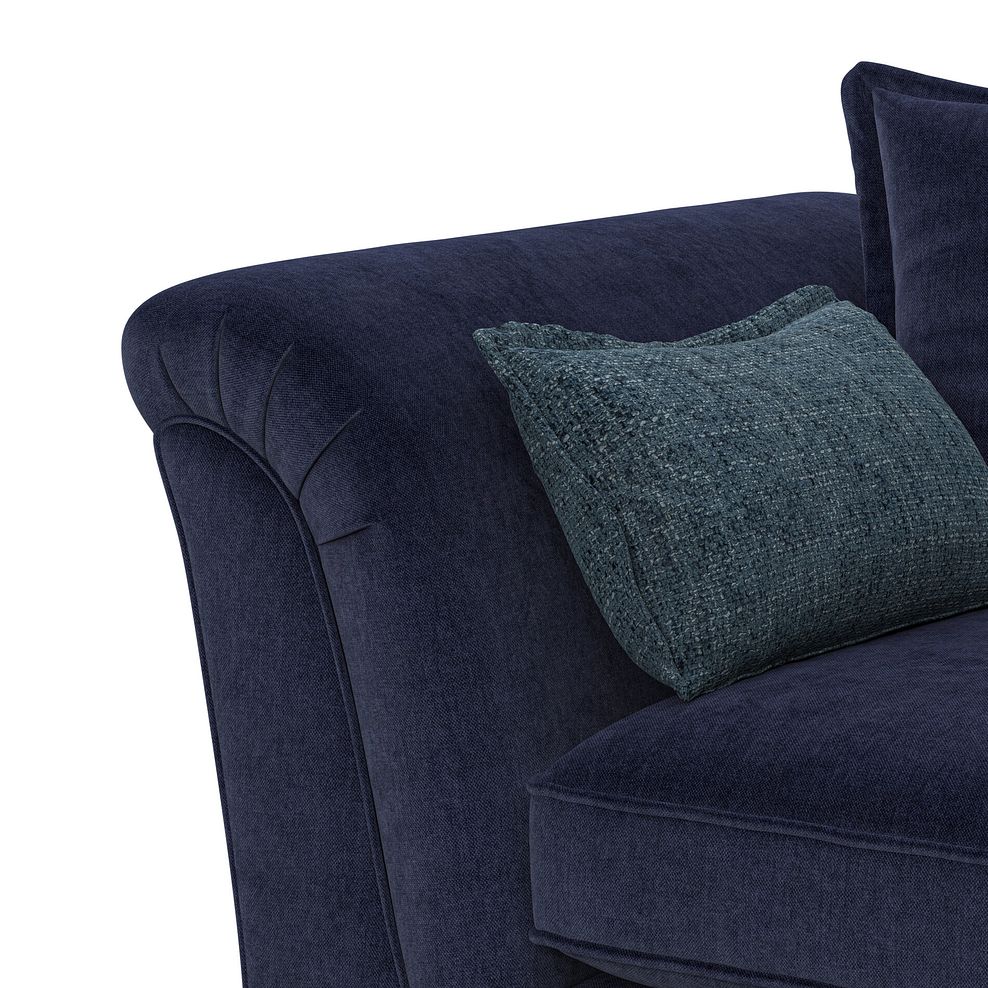 Milldale 4 Seater Pillow Back Sofa in Garda Atomic Fabric with Navy Scatters 6