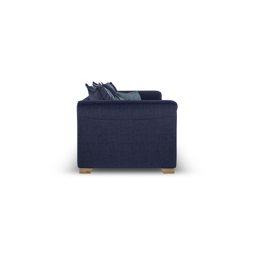 Milldale 4 Seater Pillow Back Sofa in Garda Atomic Fabric with Navy Scatters 7