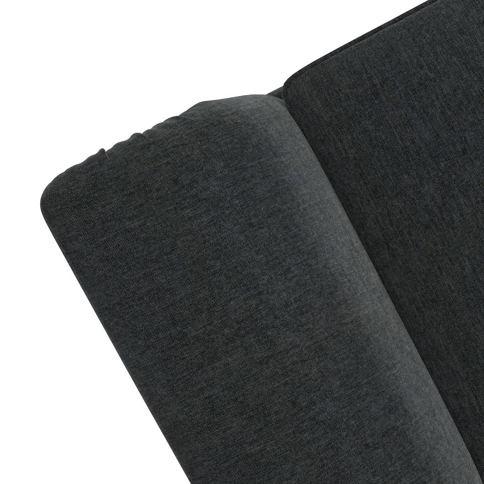 Milldale 4 Seater Pillow Back Sofa in Garda Carbon Fabric with Grey Scatters 7