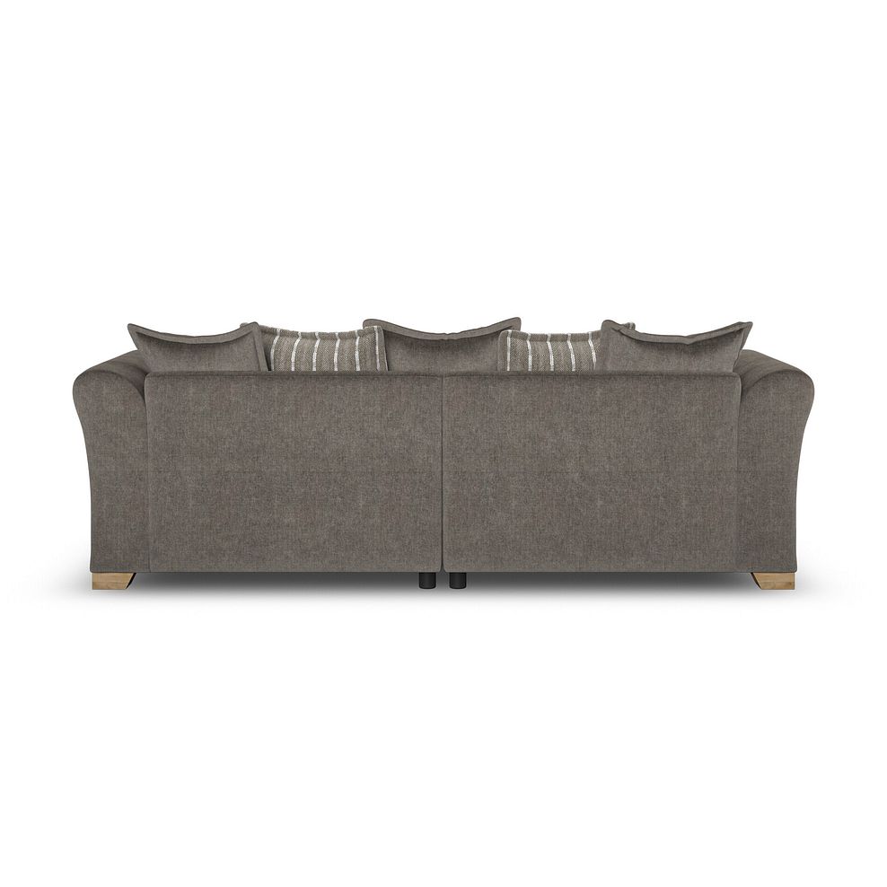 Milldale 4 Seater Pillow Back Sofa in Garda Moody Fabric with Earth Scatters 6