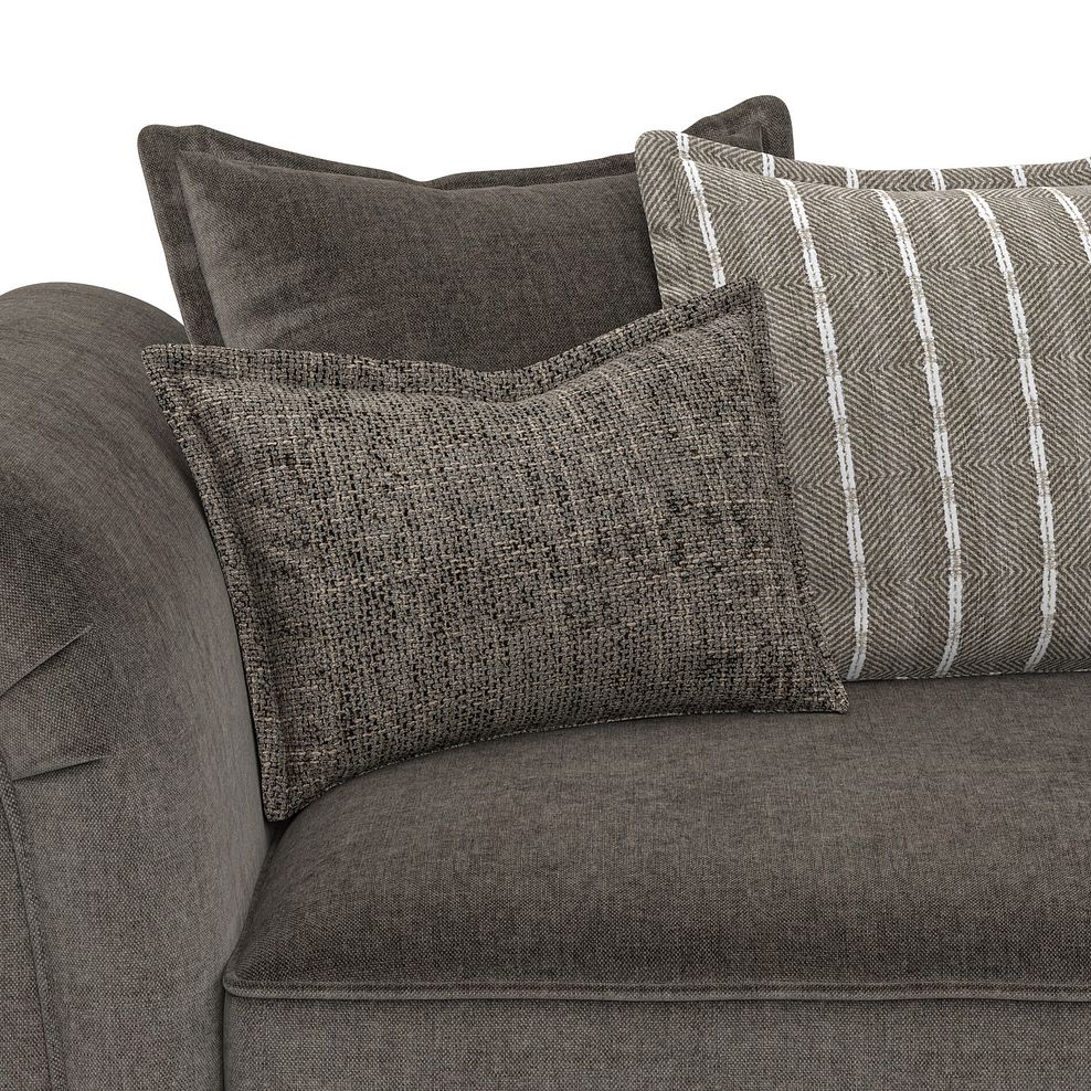 Milldale 4 Seater Pillow Back Sofa in Garda Moody Fabric with Earth Scatters 8