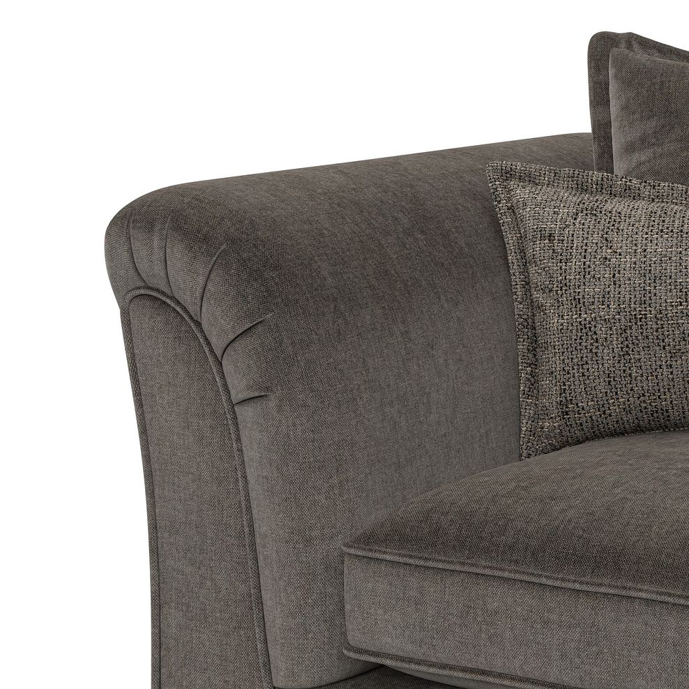 Milldale 4 Seater Pillow Back Sofa in Garda Moody Fabric with Earth Scatters 9