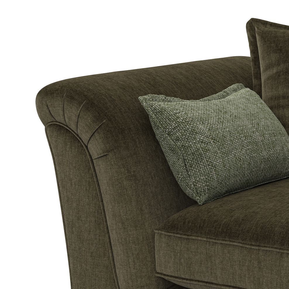 Milldale 4 Seater Pillow Back Sofa in Garda Seaweed Fabric with Earth Scatters 9