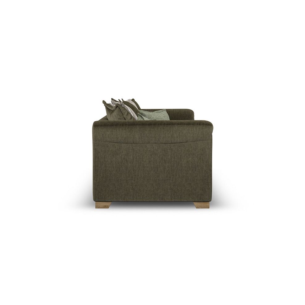 Milldale 4 Seater Pillow Back Sofa in Garda Seaweed Fabric with Earth Scatters 7