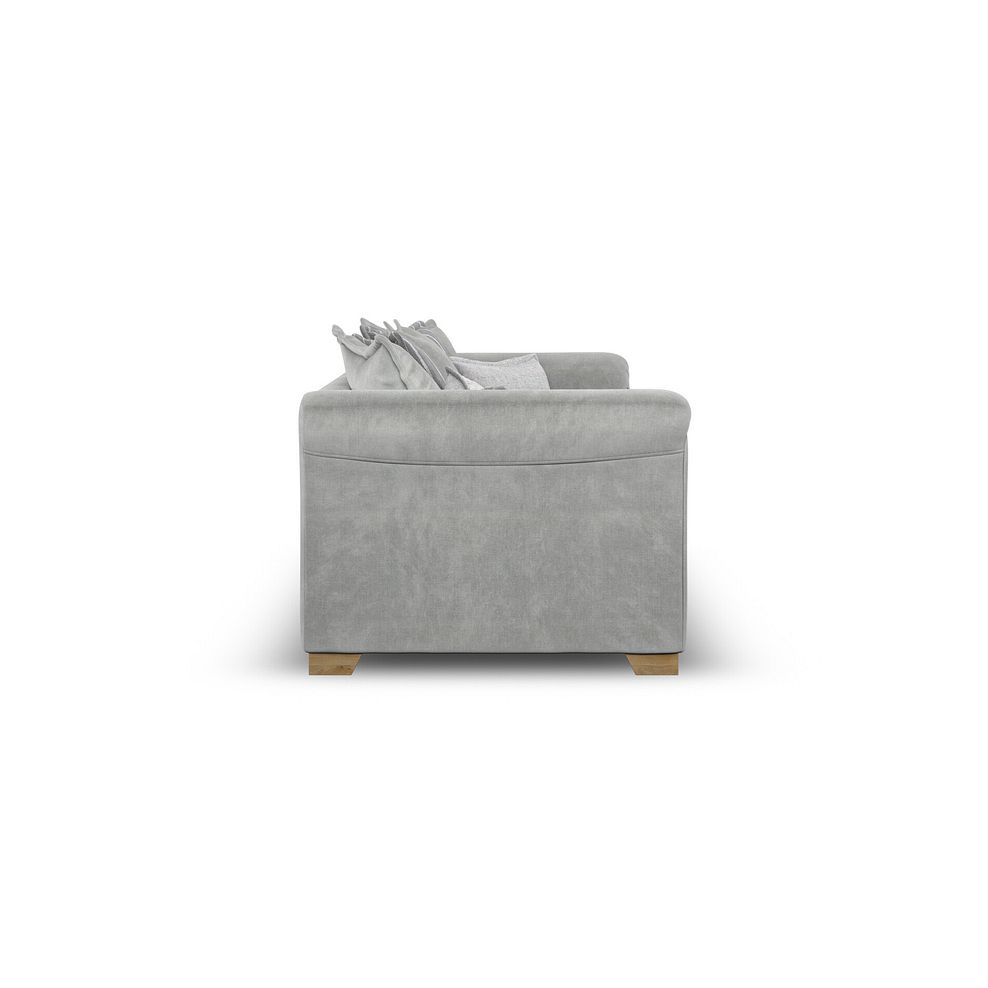 Milldale 4 Seater Pillow Back Sofa in Garda Showers Fabric with Grey Scatters 7
